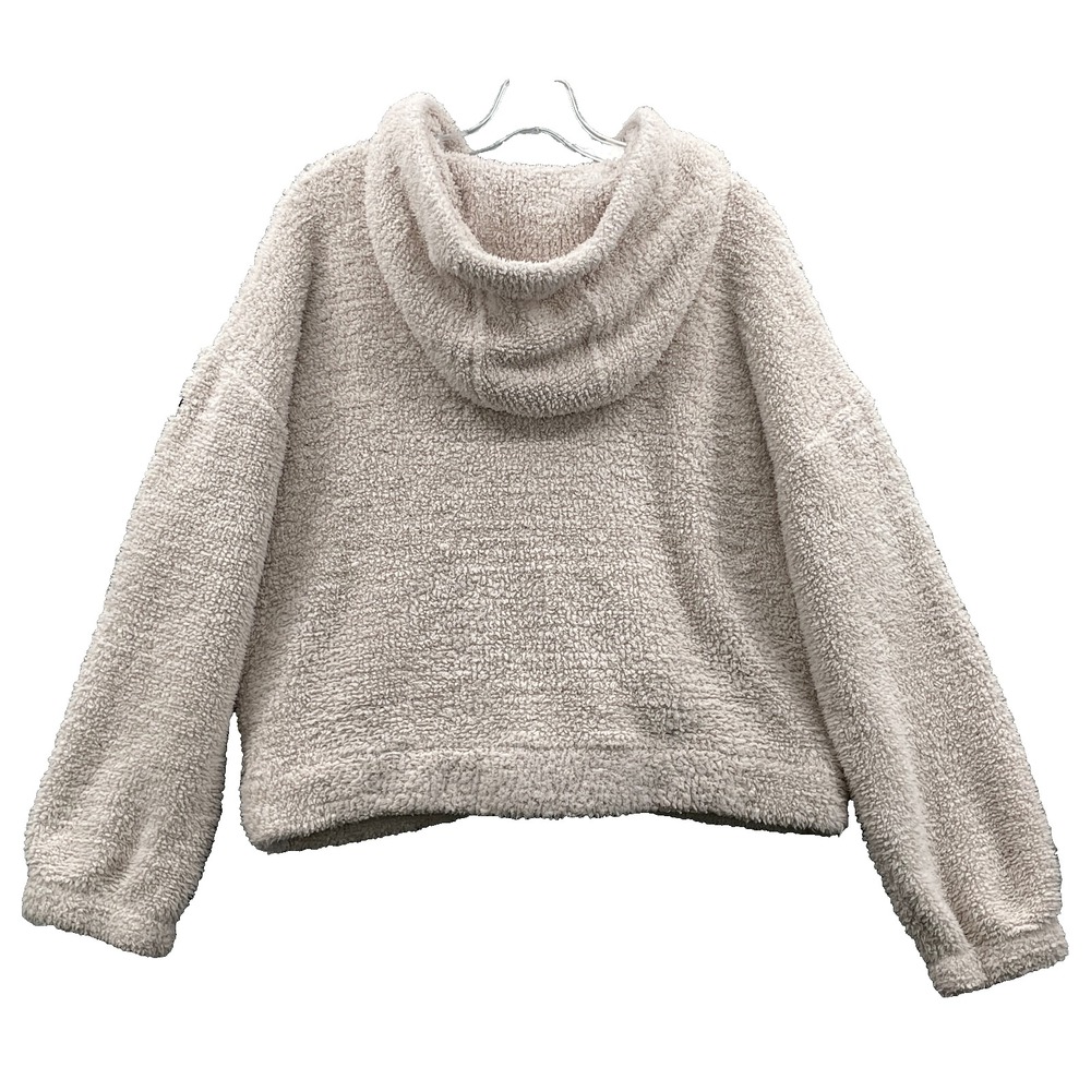 Calvin Klein Sherpa Sweater Women's XLarge Pink Boxy Oversized Performance Cozy - Picture 2 of 10